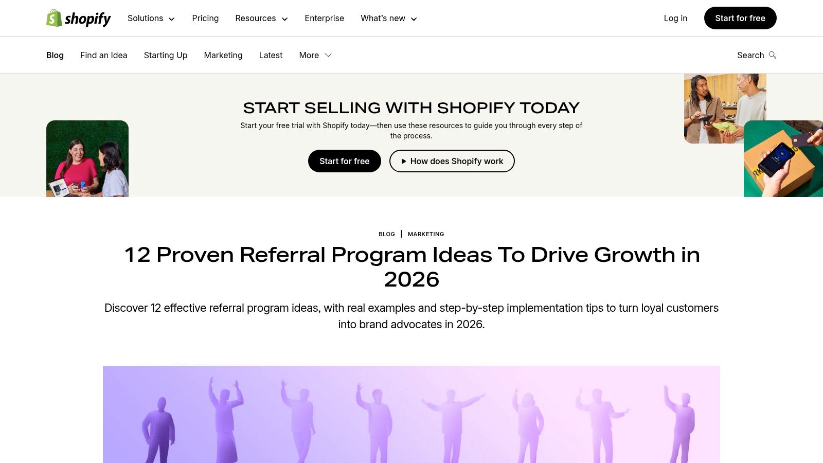 Shopify Blog – Referral program ideas and examples