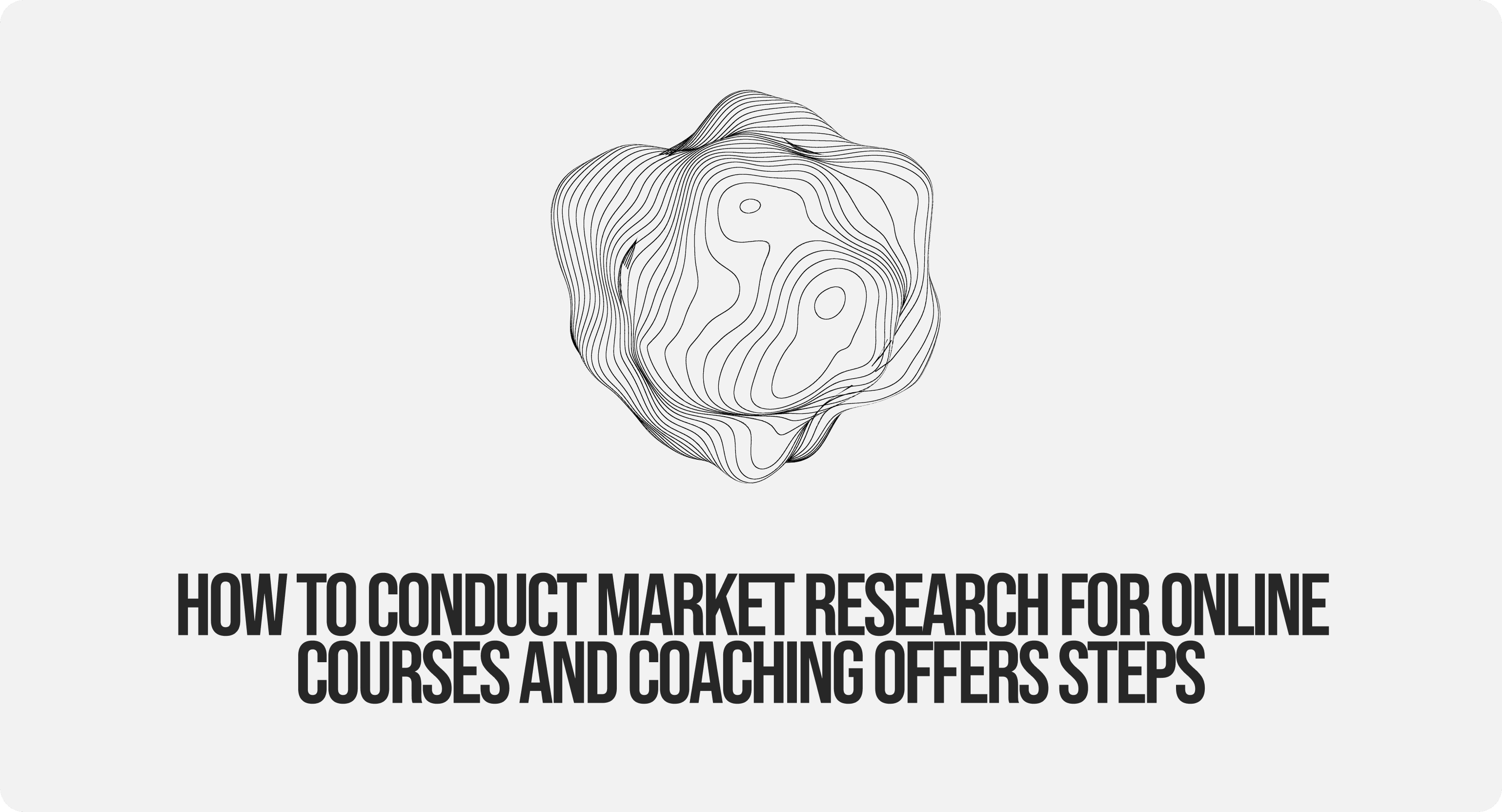 how to conudct market resarch