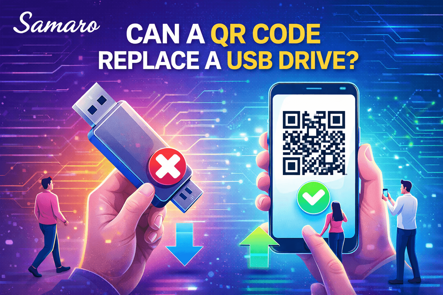 Can a QR Code Replace a USB Drive?