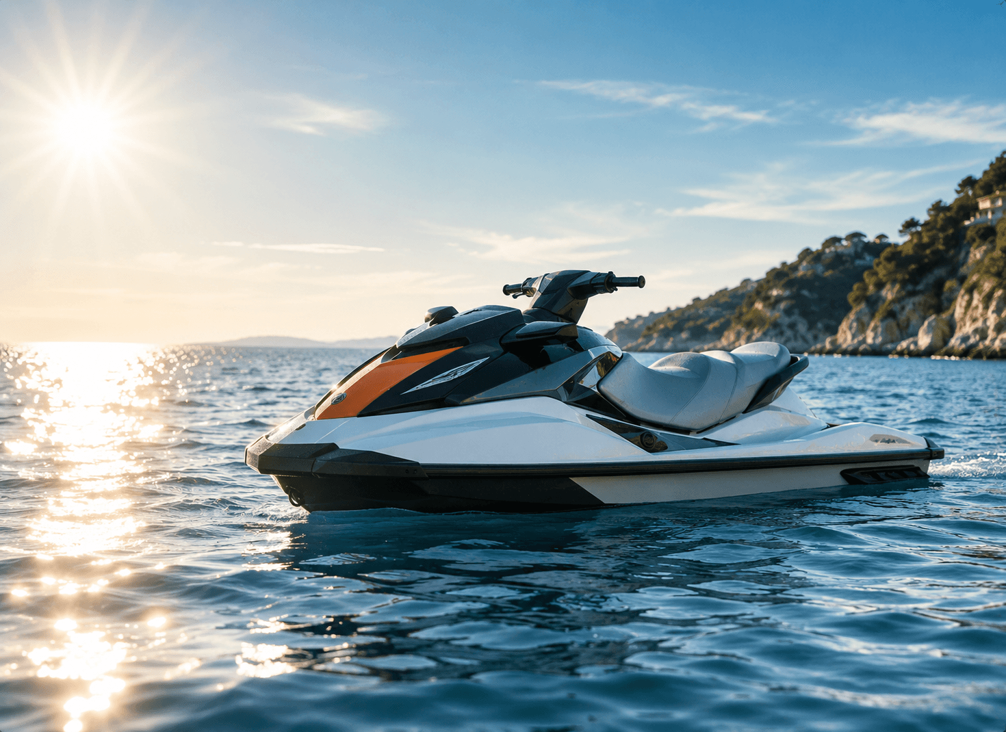 jet ski sur l'eau