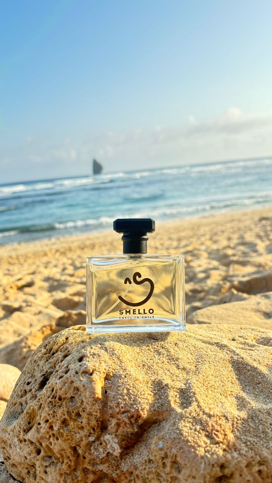 Smello Perfume on beach