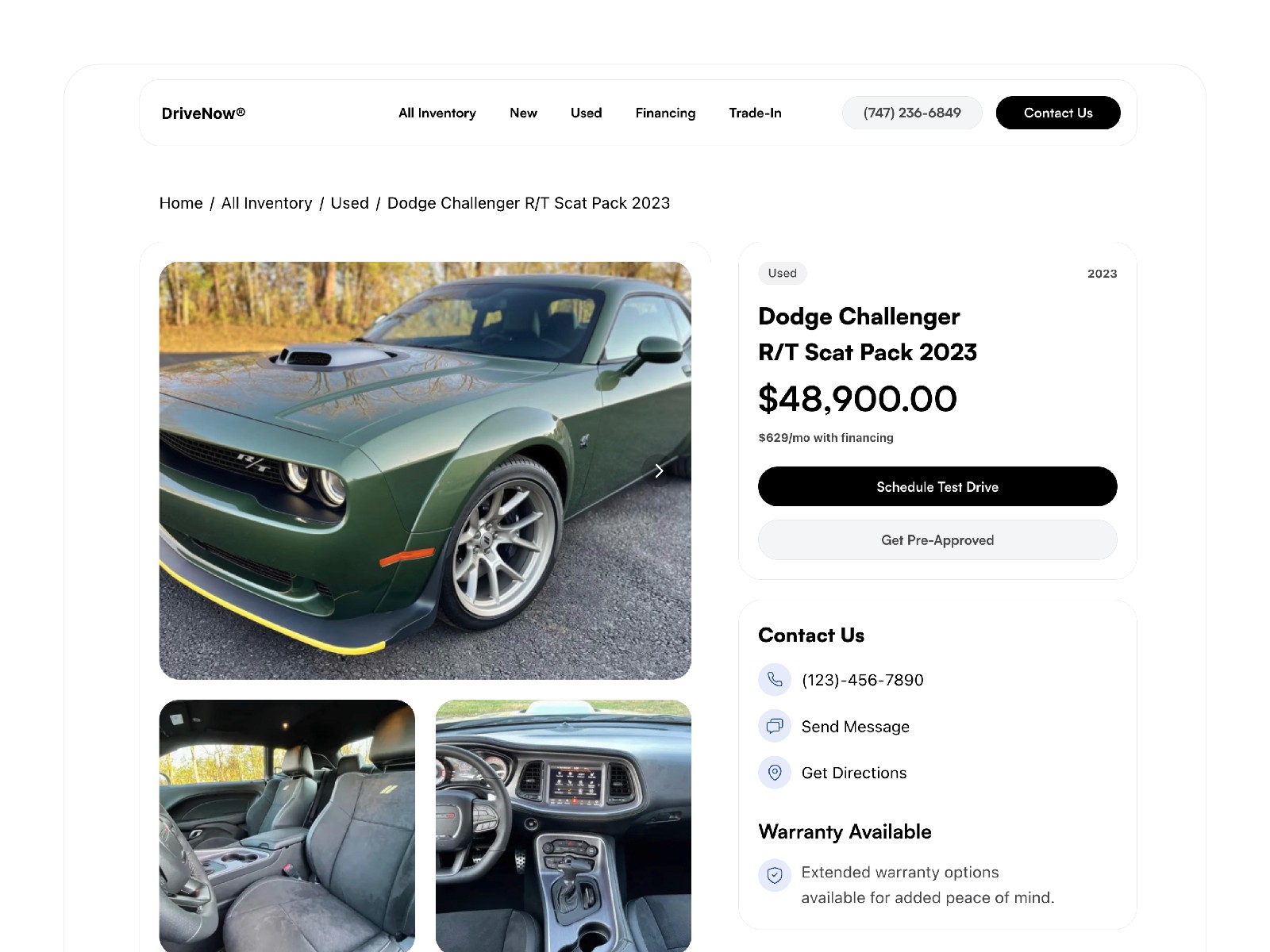 DriveNow — 黑白极简网站设计灵感