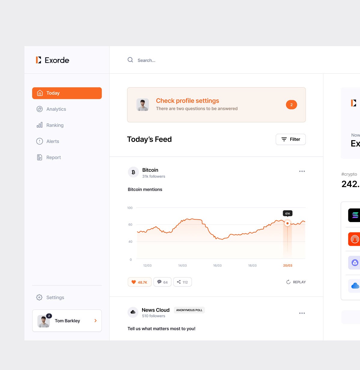 Exorde / real-time social media monitoring tool