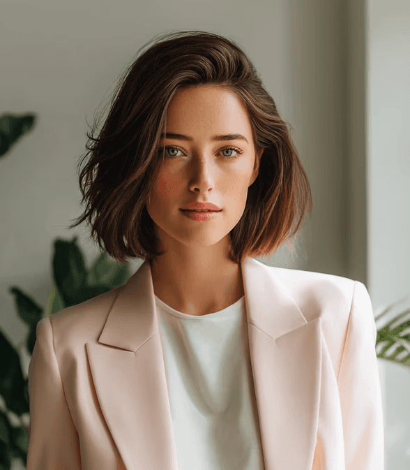 Profile of a young woman