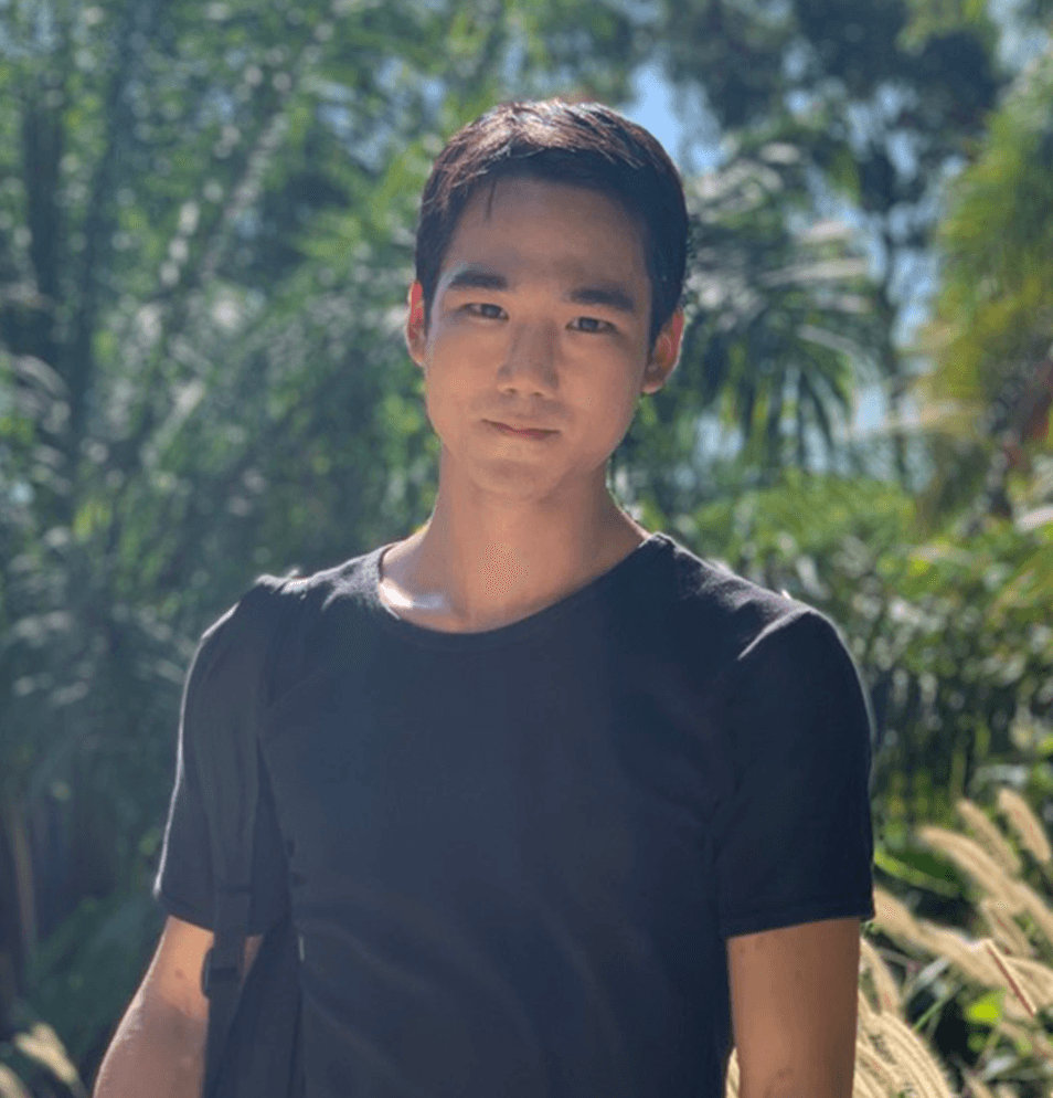 asian man in the nature