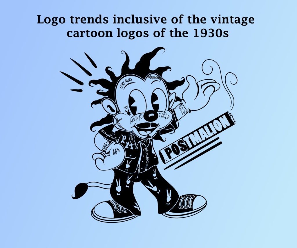 Logo trends inclusive of the vintage cartoon logos of the 1930s 2