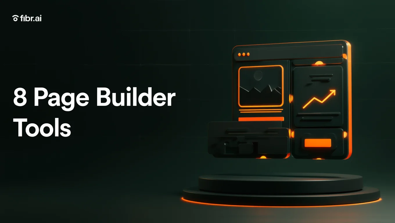Landing page builder tools dashboard with drag-and-drop interfaces, customizable layouts, and conversion optimization features.