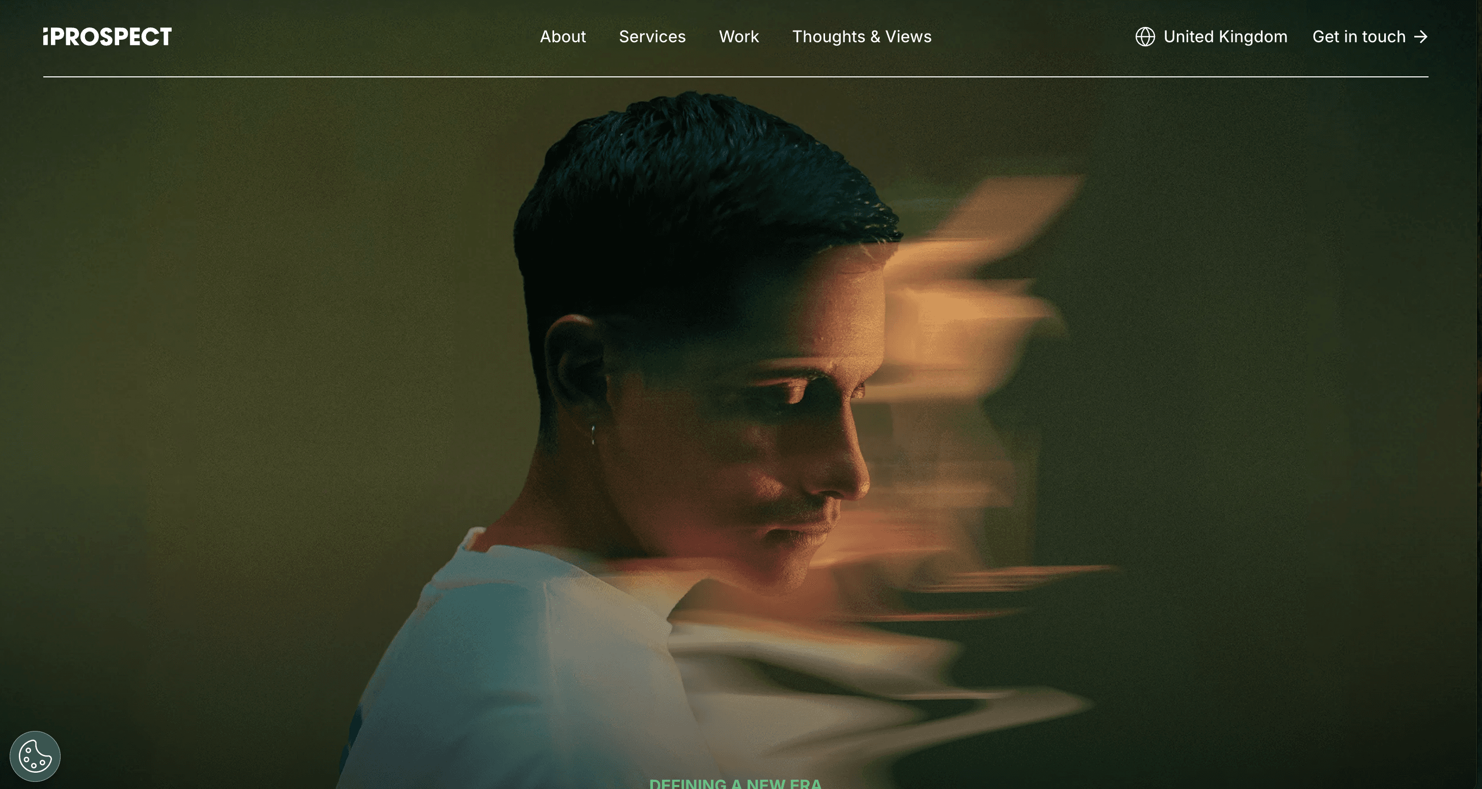 Homepage of iProspect, a paid media agency