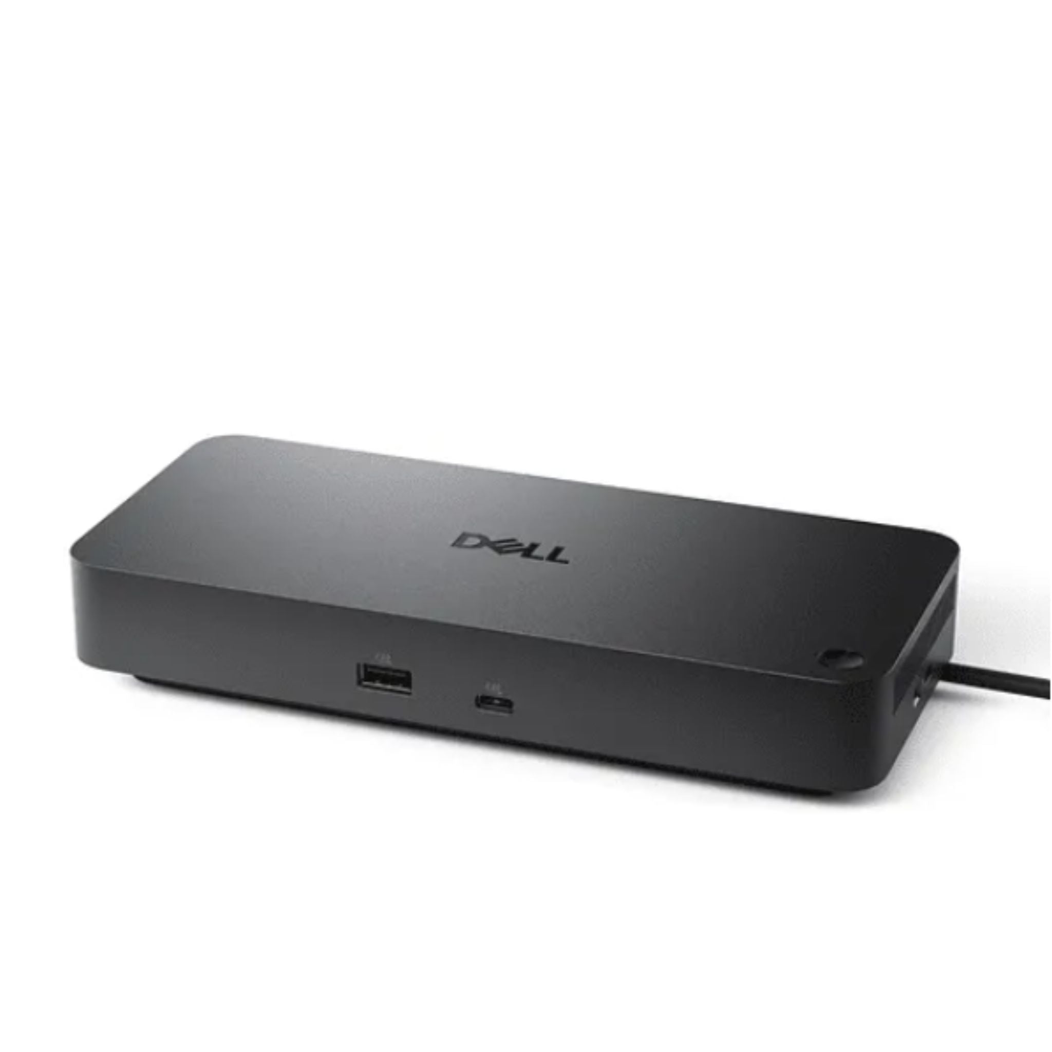 Docking station Dell WD25 para laptop con múltiples puertos USB y conexión USB-C