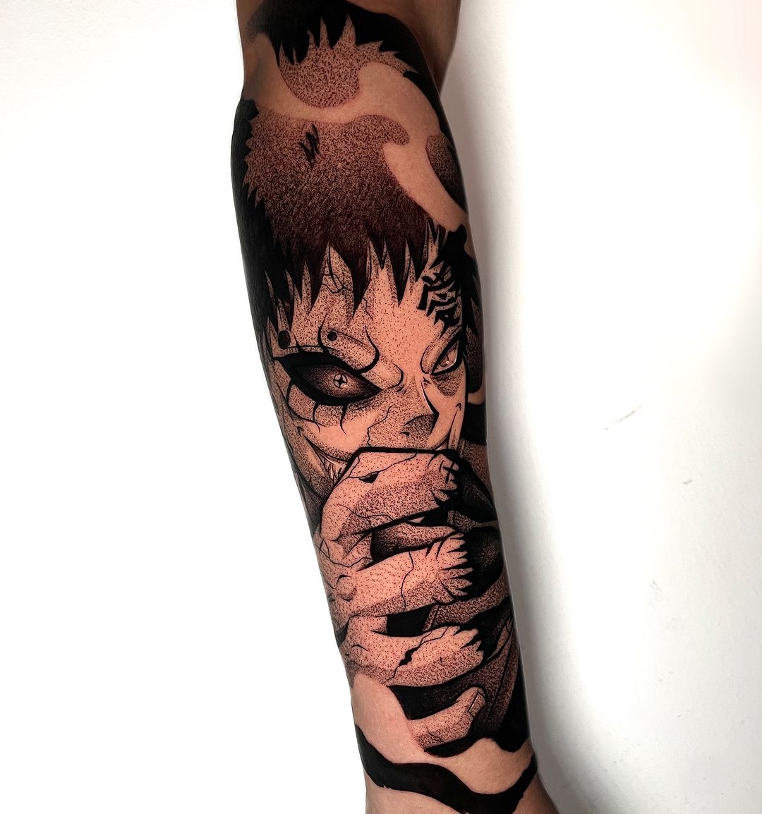 Gaara and Shukaku tattoo