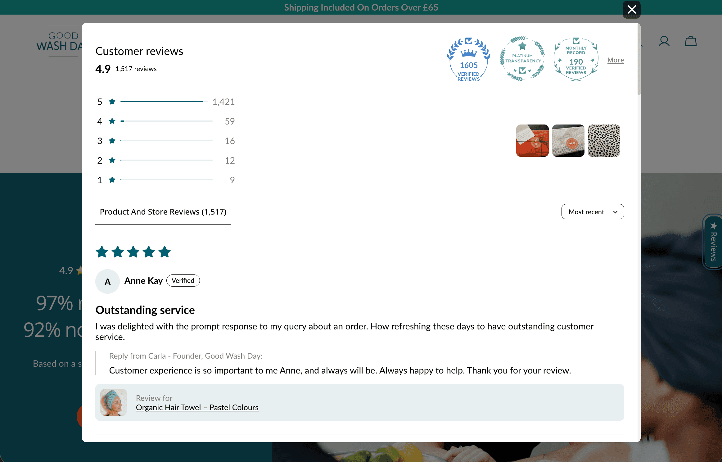 good wash day floating tab