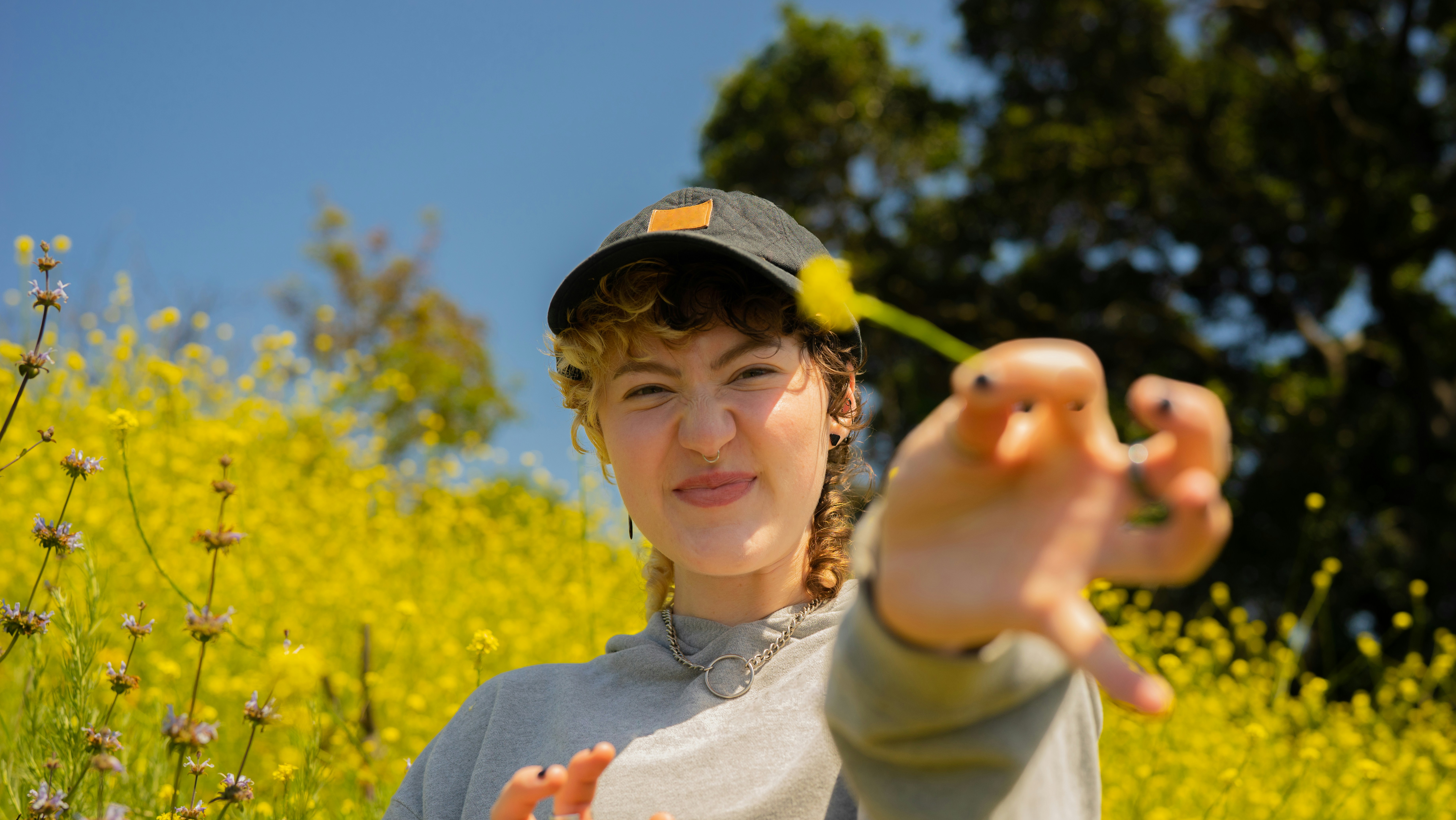 woman with flower - How To Focus With ADHD