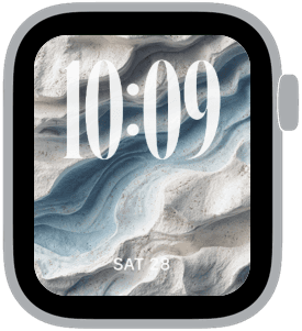 tidemark Apple Watch face preview 5 featuring abstract, gradient, summer, and spring.