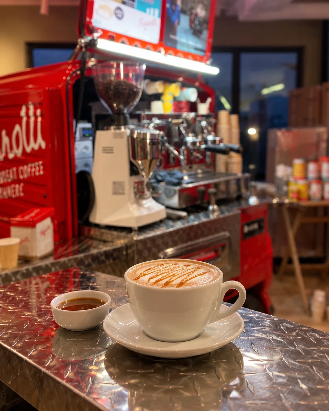 Caramel Latte mit Karamell