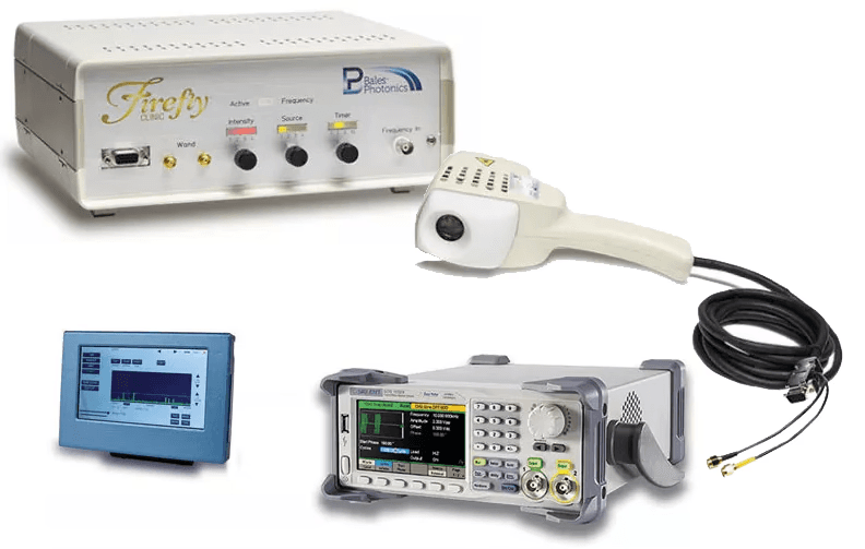 Firefly Light Therapy equipment used for non-invasive red and infrared light therapy sessions at Waco Healing Room in Waco, Texas.