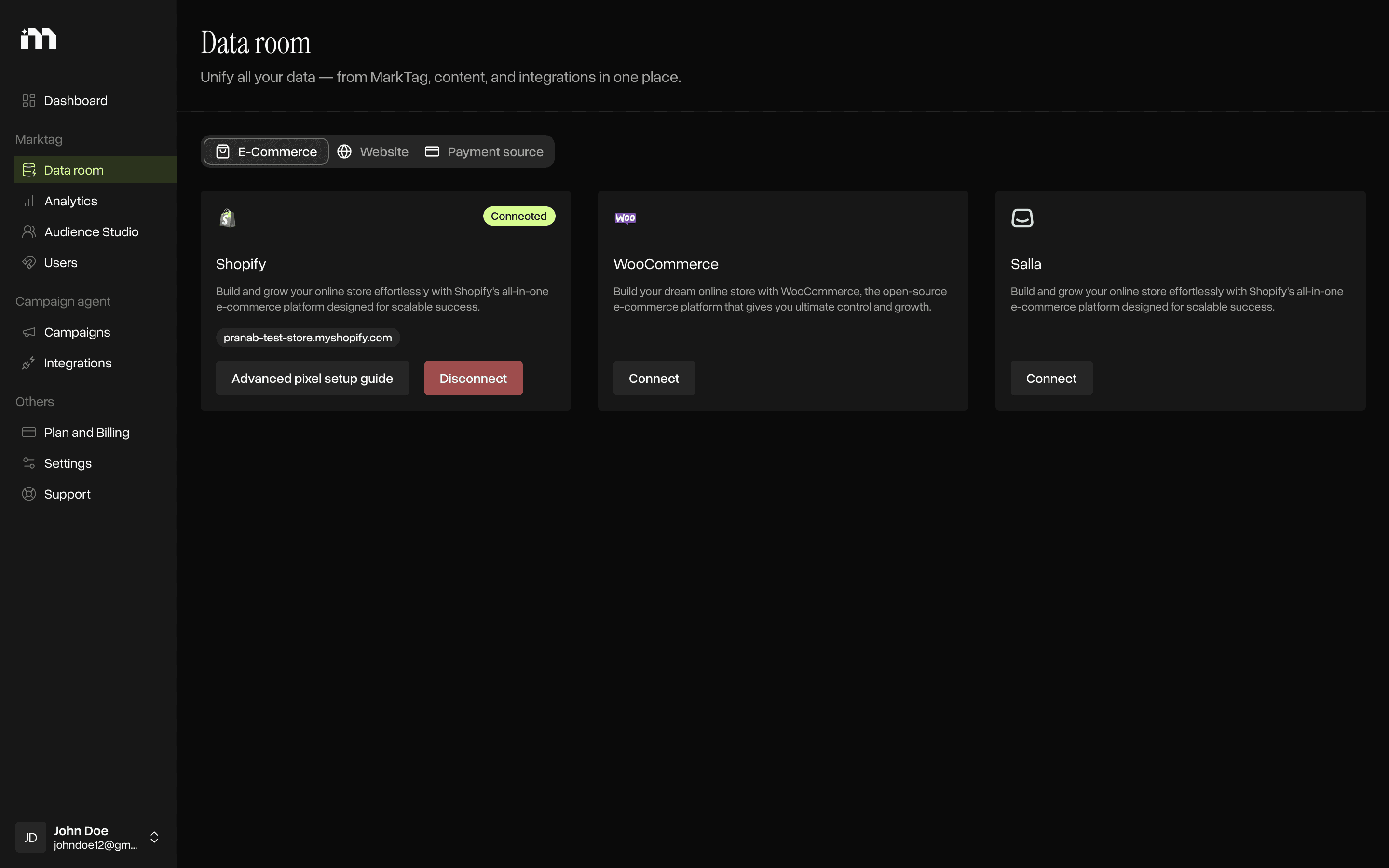 First party, server side, and cookieless data used for ecommerce marketing automation