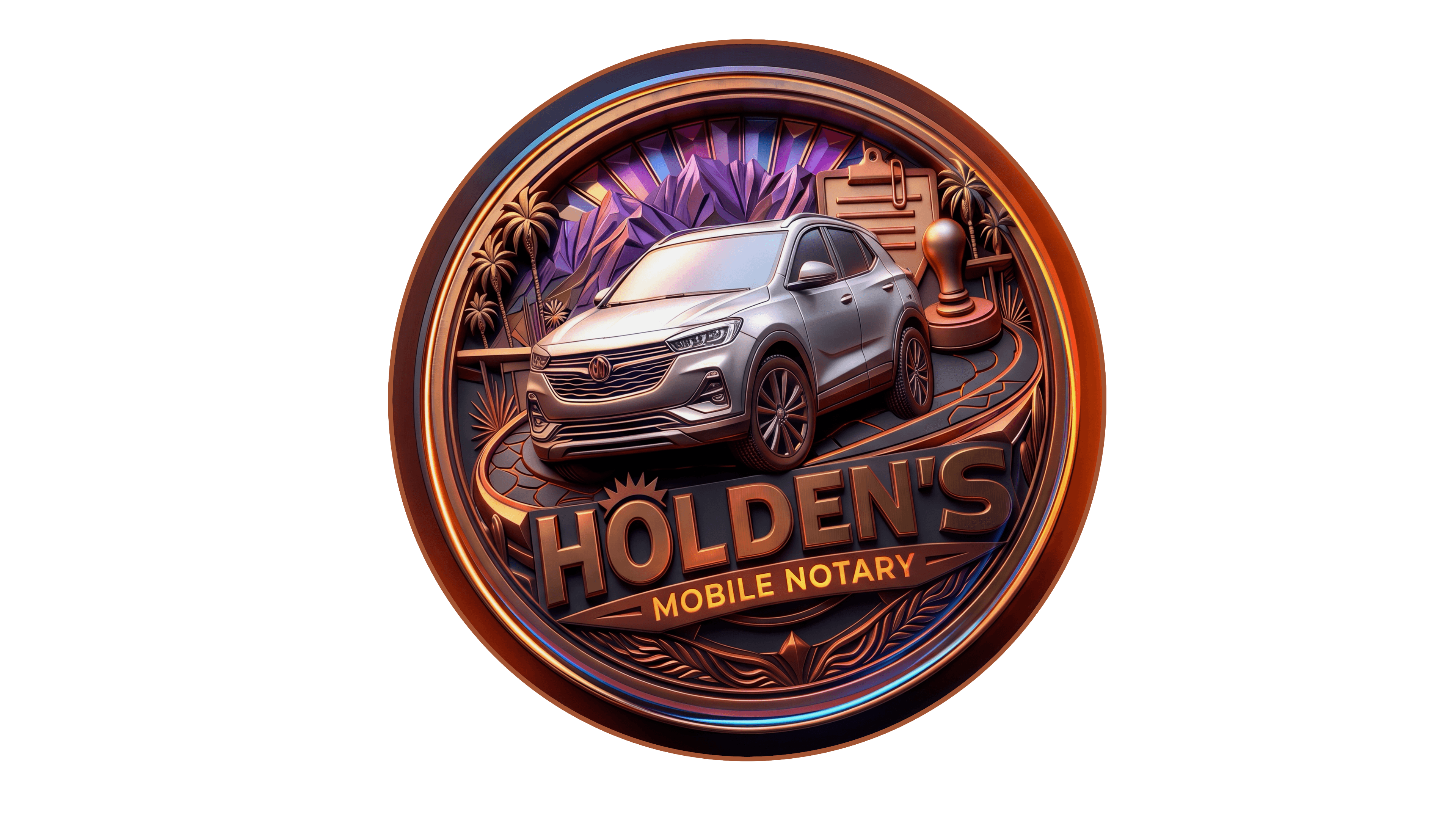 Holden's Mobile Notary badge