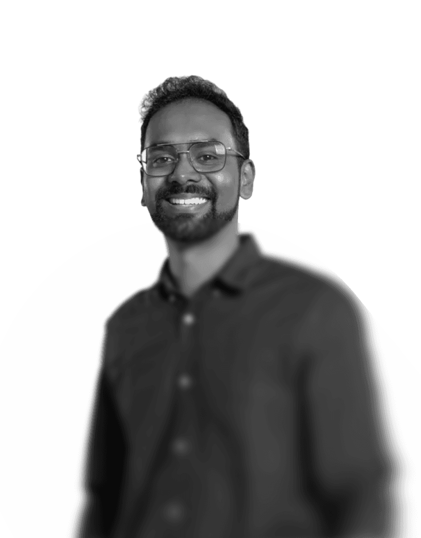 man in blue crew neck shirt