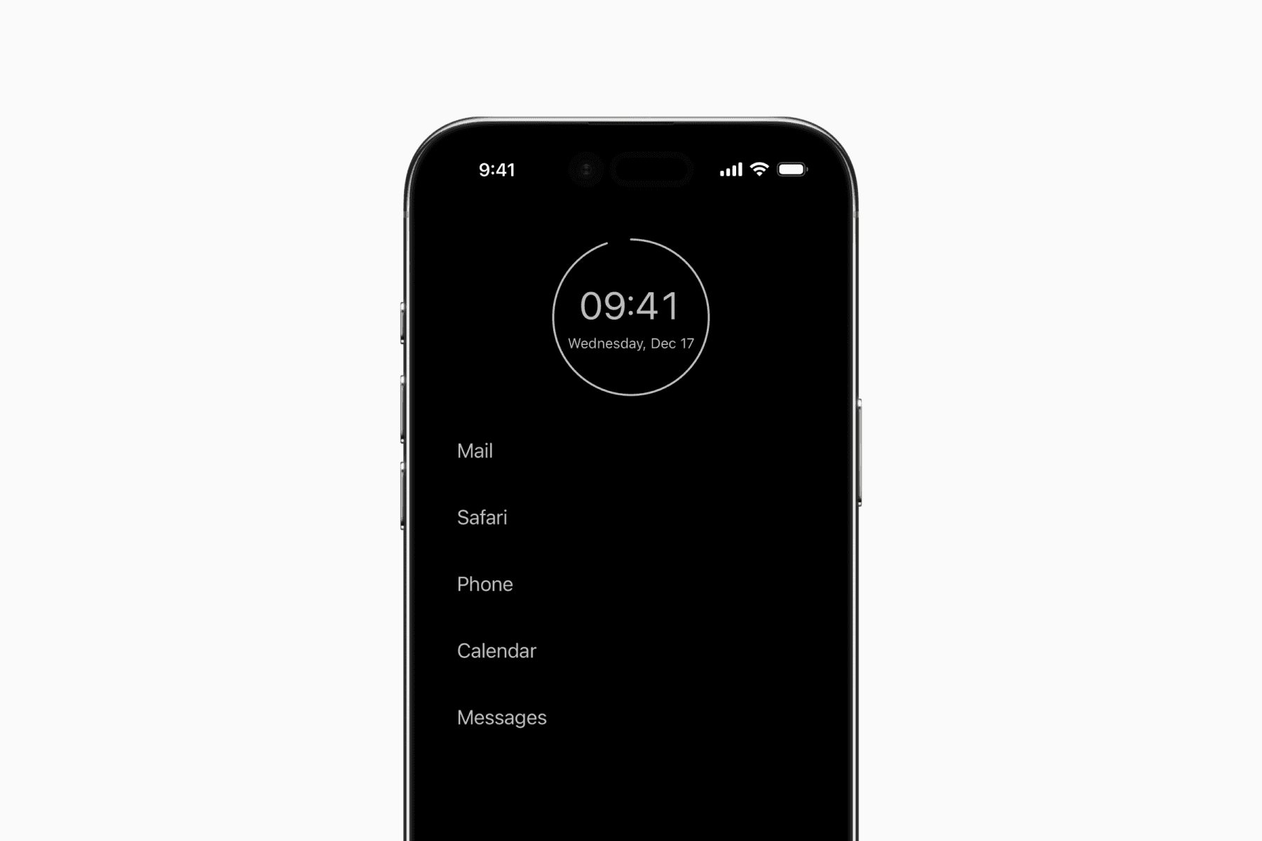 Minimalist Phone widgets on iPhone home screen