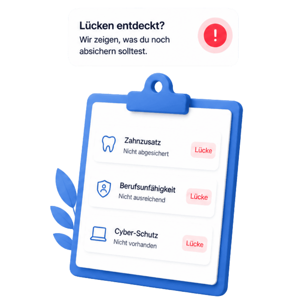 Versicherungs-Check deckt Lücken in Versicherung und Vorsorge auf