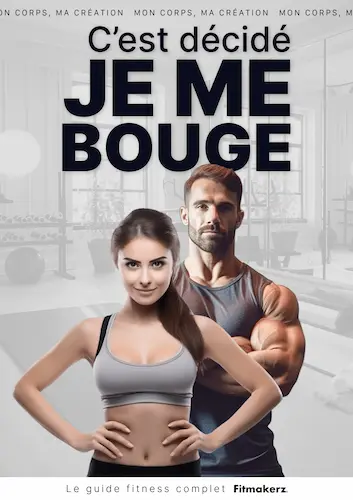 Première de couverture ebook "C'est décidé je me bouge, le guide fitness complet par Fitmakerz"