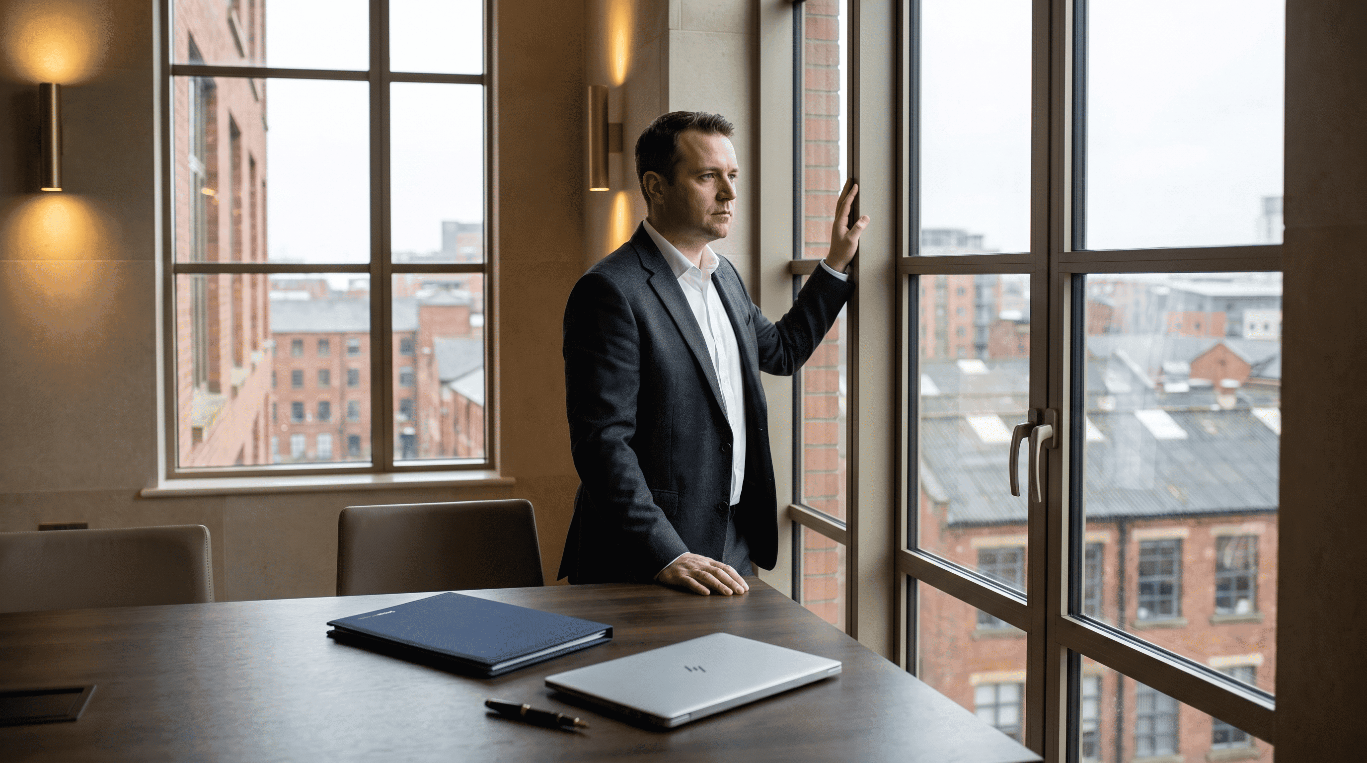 Founder-led Greater Manchester business reviewing growth strategy as commercial opportunity begins to exceed internal control.