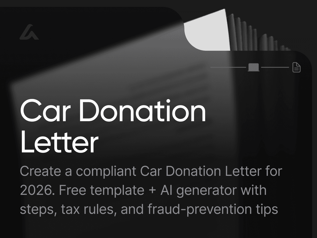 Car Donation Letter