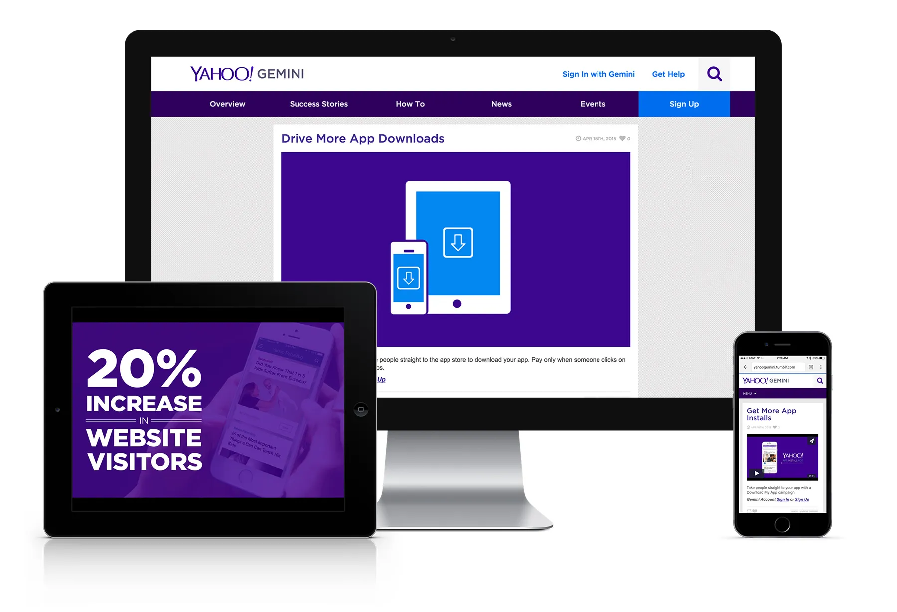 yahoo gemini landing page