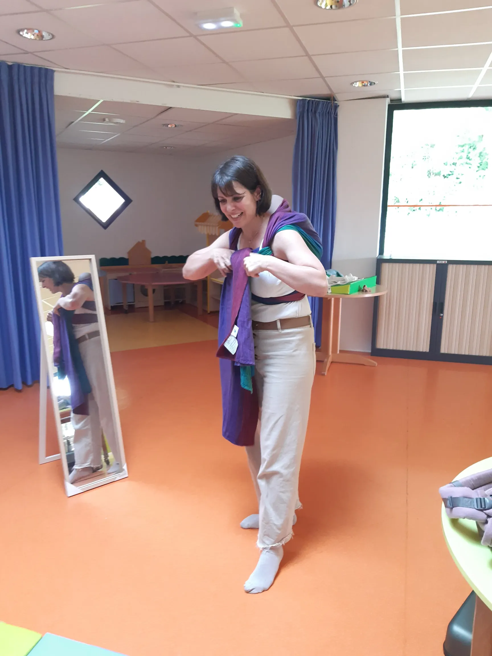 Atelier de portage physiologique pour parents et bébés