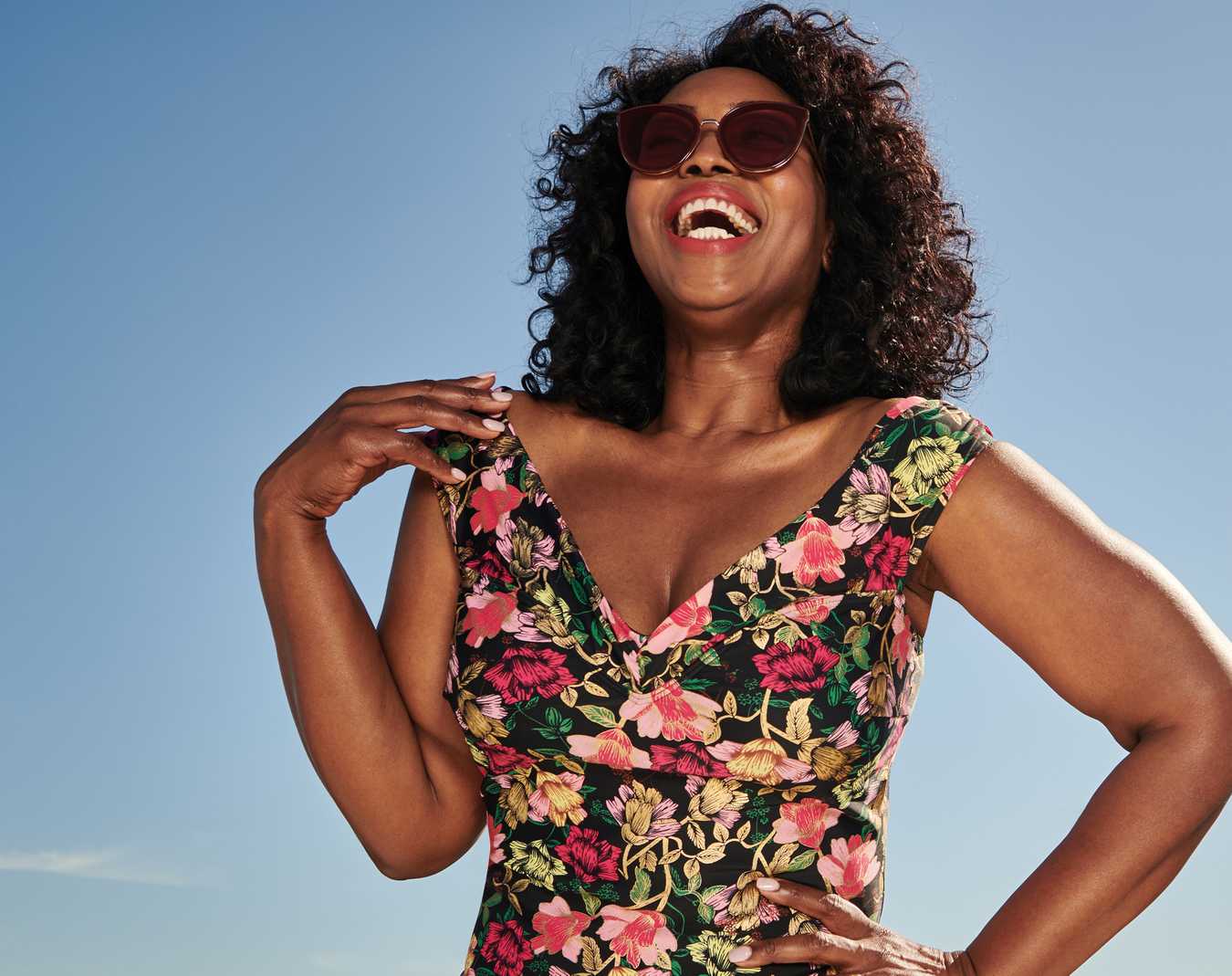 Woman modelling summer clothes