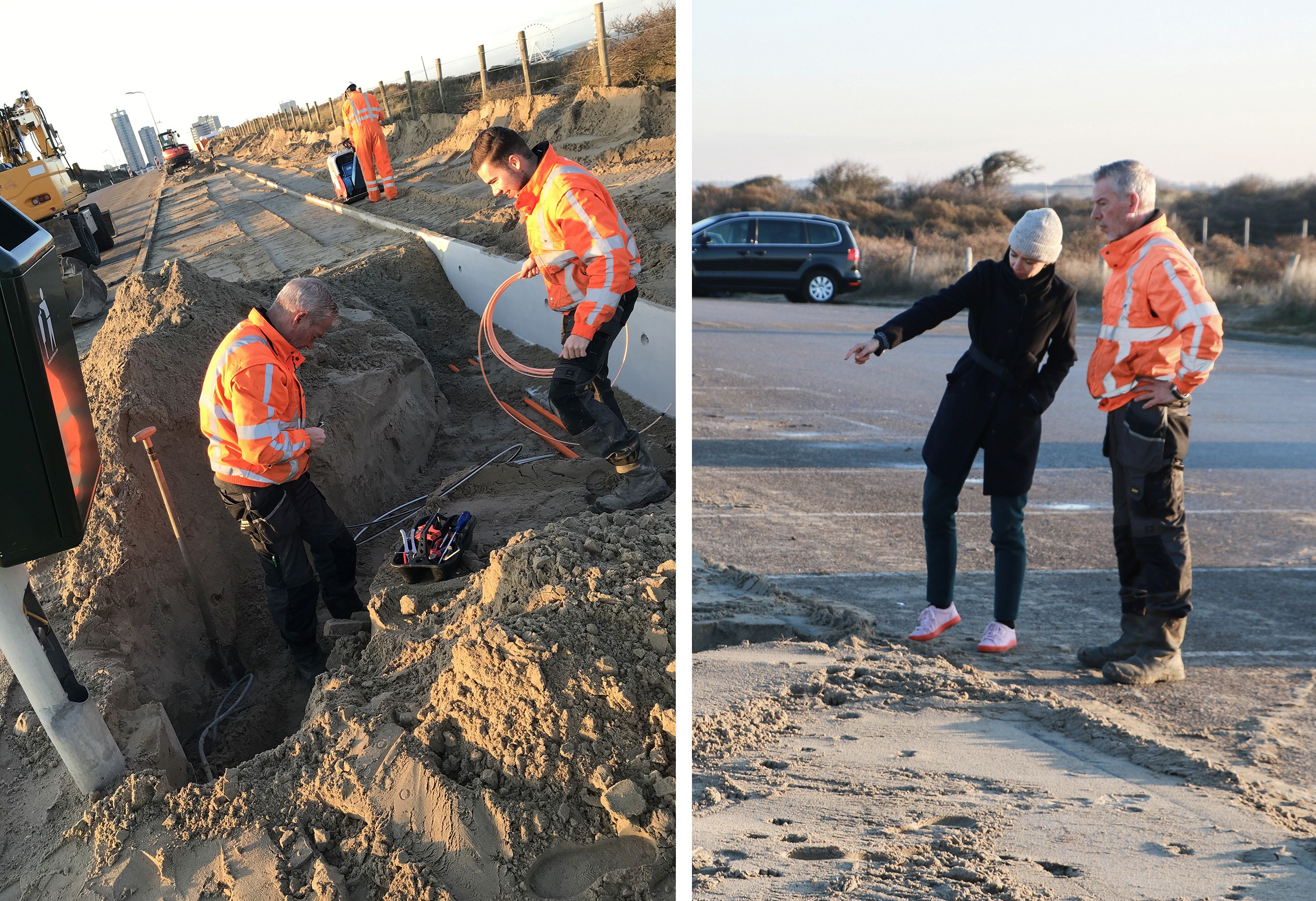 Photo of glassfiber construction in Scheveningen