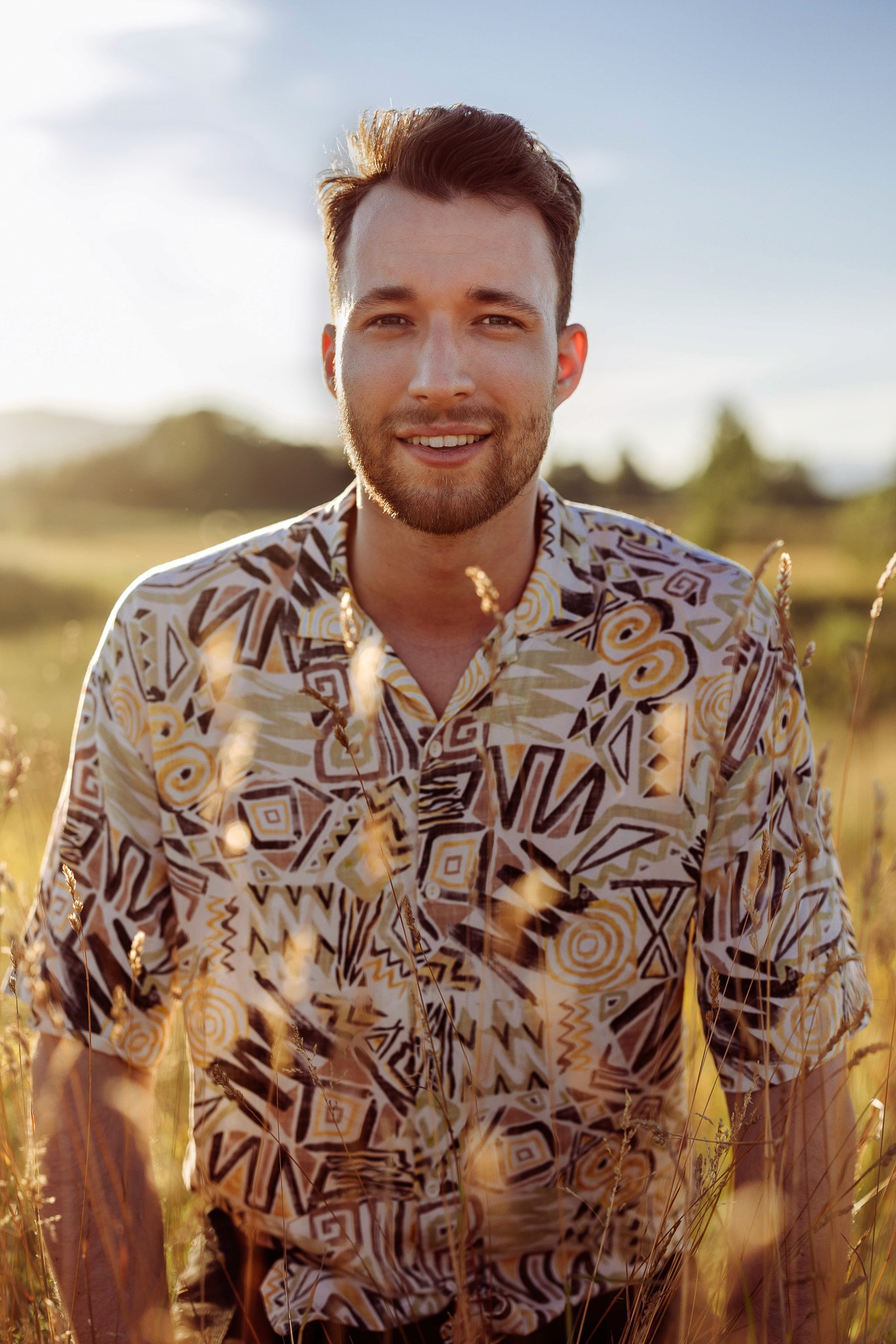 Photographer holding a camera