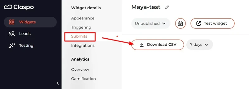Widget-details-submits