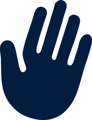 Hi Stage card with hand icon