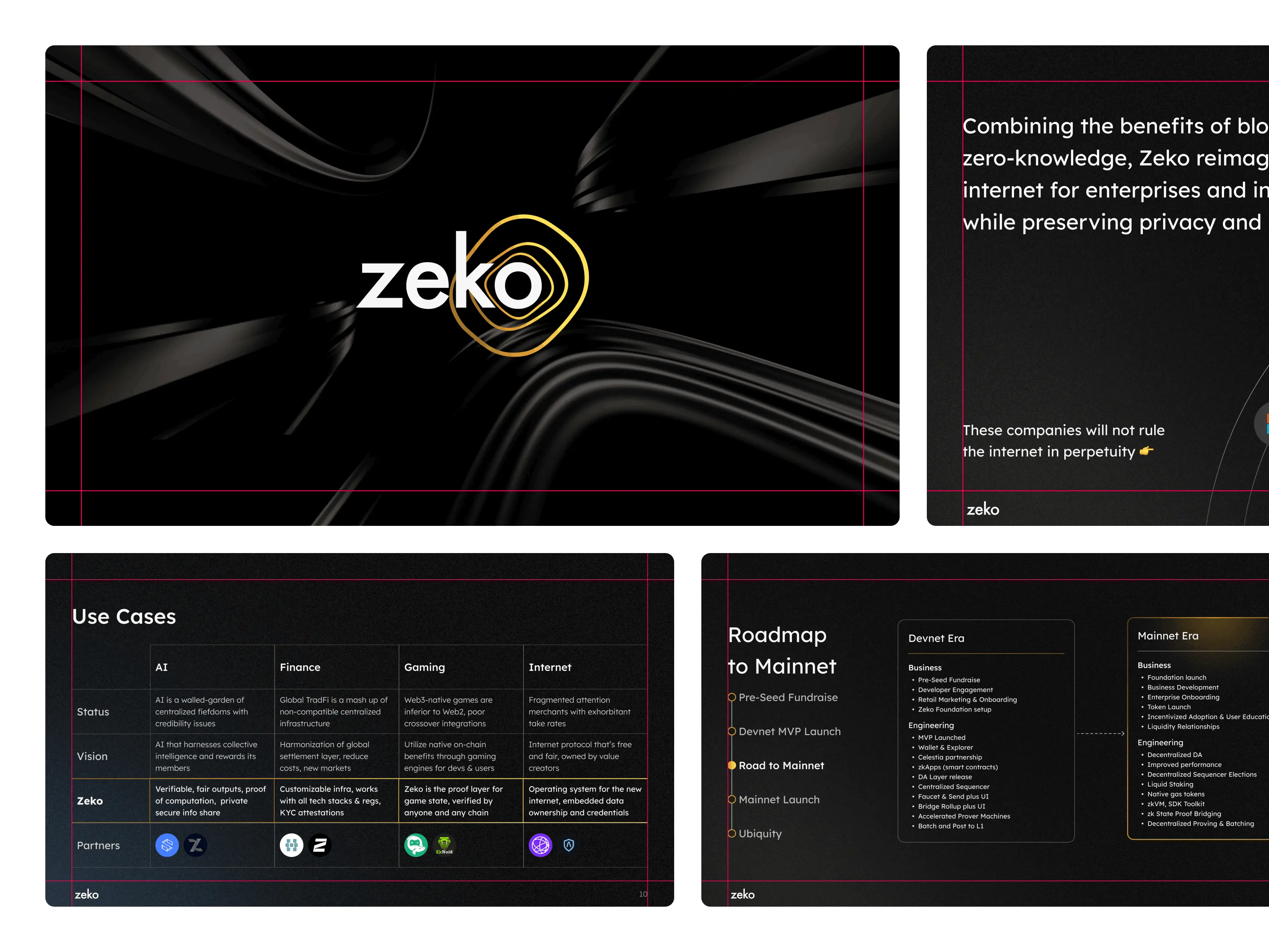 Pitch deck version 1: Retail dark mode version