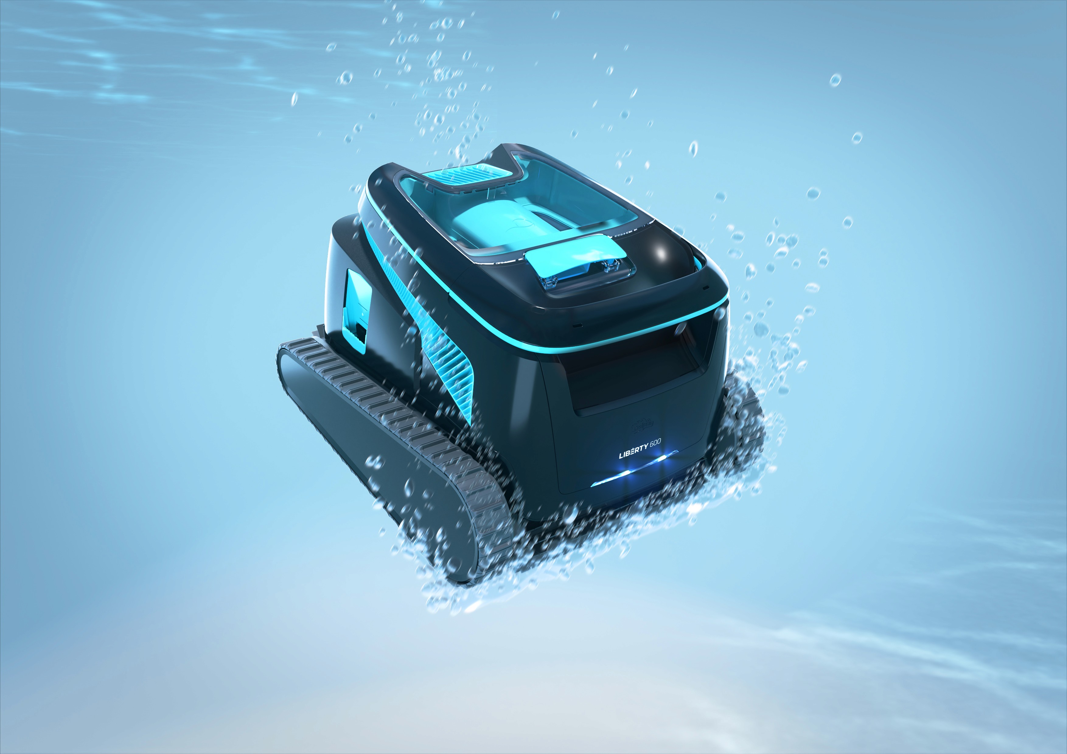 A picture of a robotic cleaners in the water