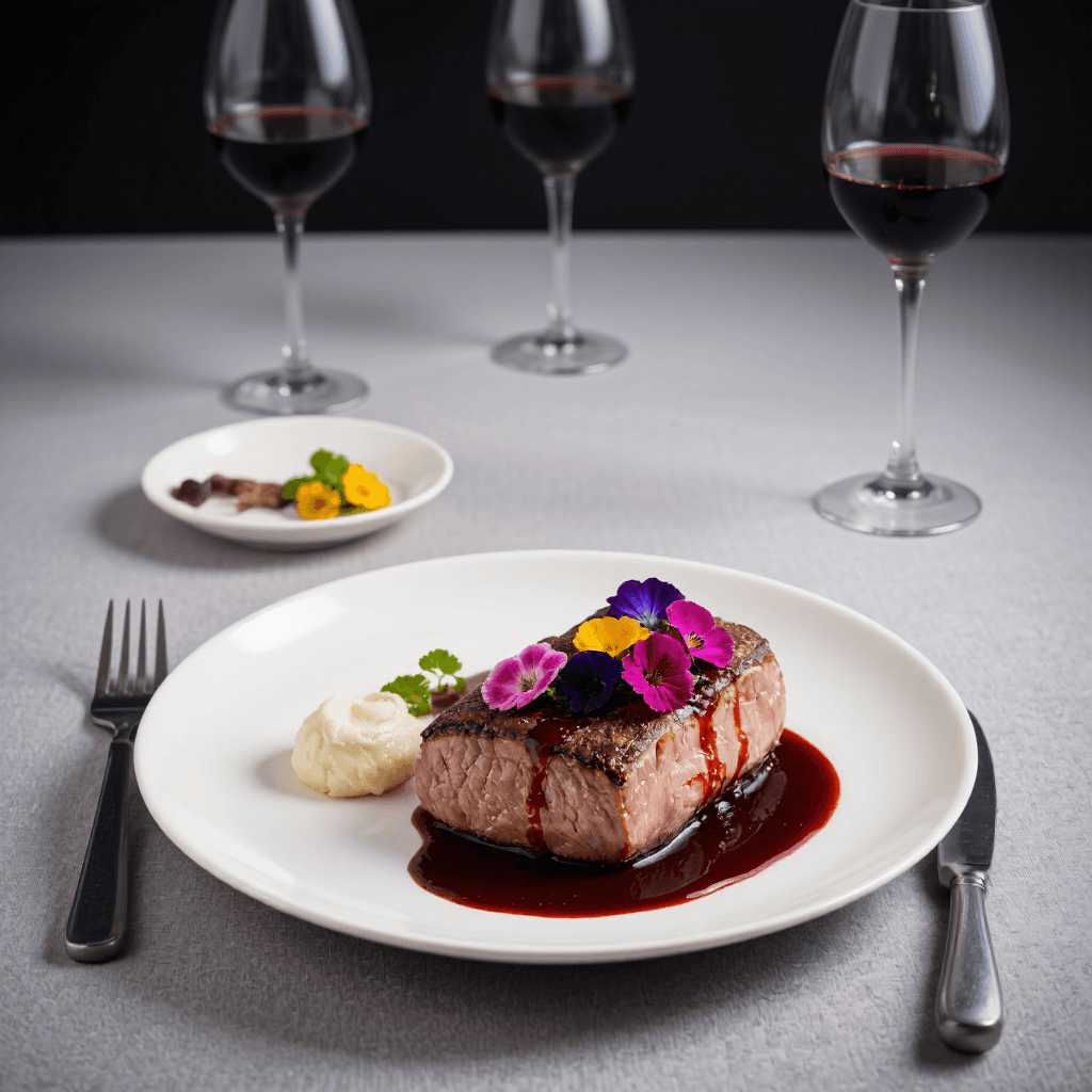 product photography of Gourmet meal