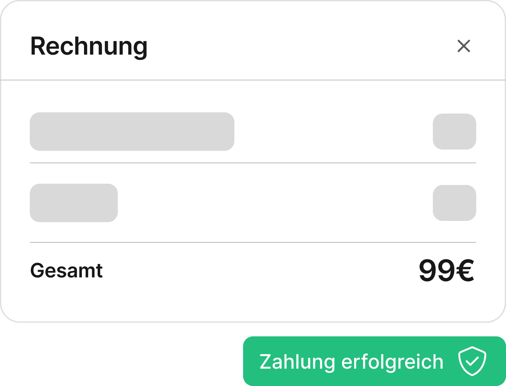 Rechnung für externe Raumbuchung