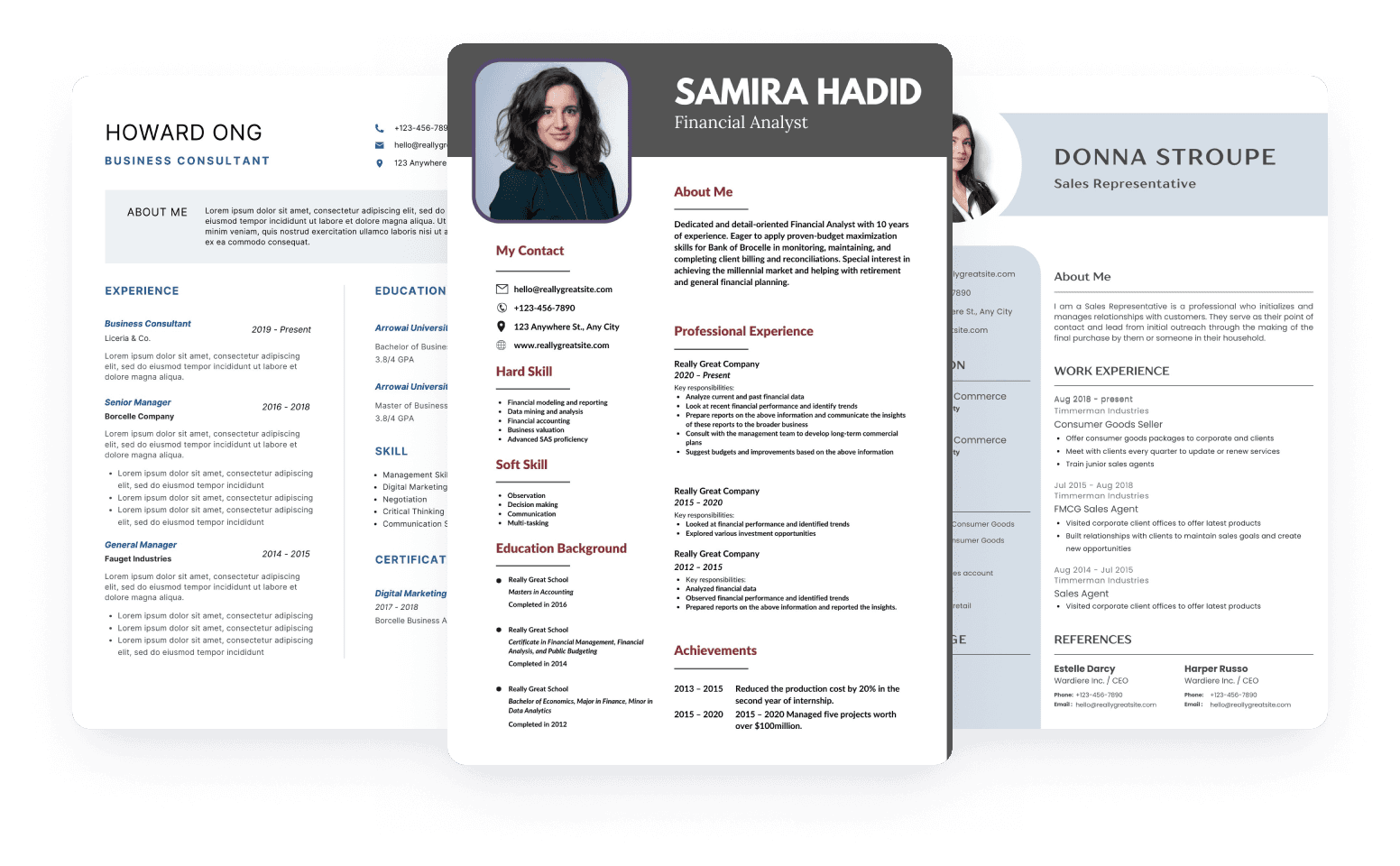 Free Resume templates