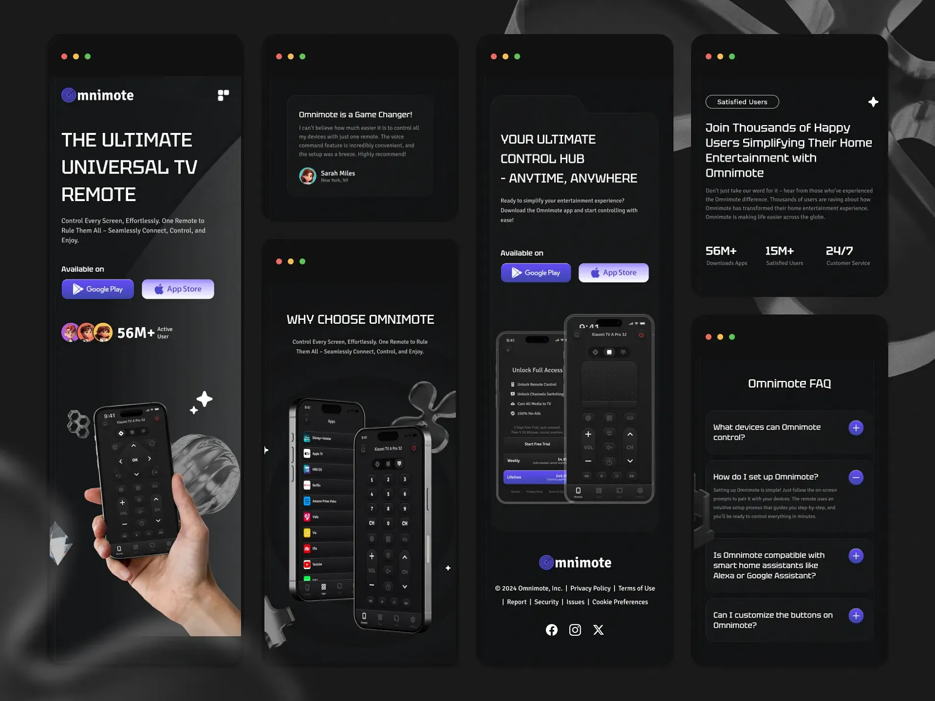 Image of Omnimote Website Design