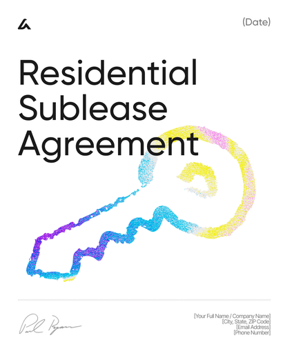 Residential Sublease Agreement