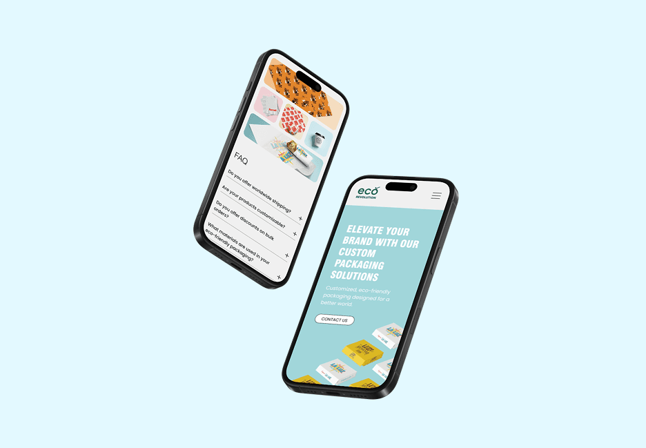 Responsive UI design for Eco Revolution – seamless experience across desktop, tablet, and mobile.