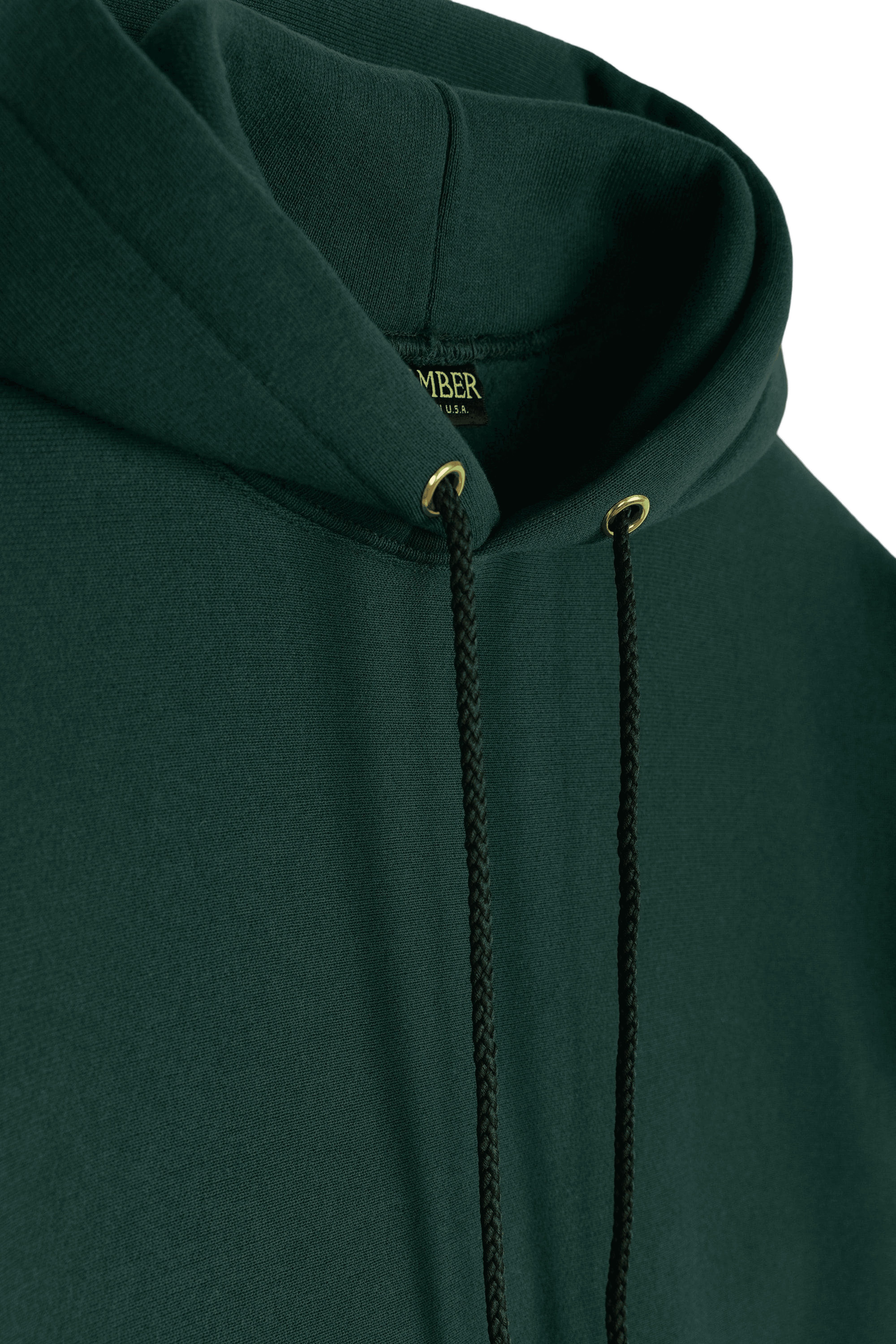 close-up shot of a green hoodie
