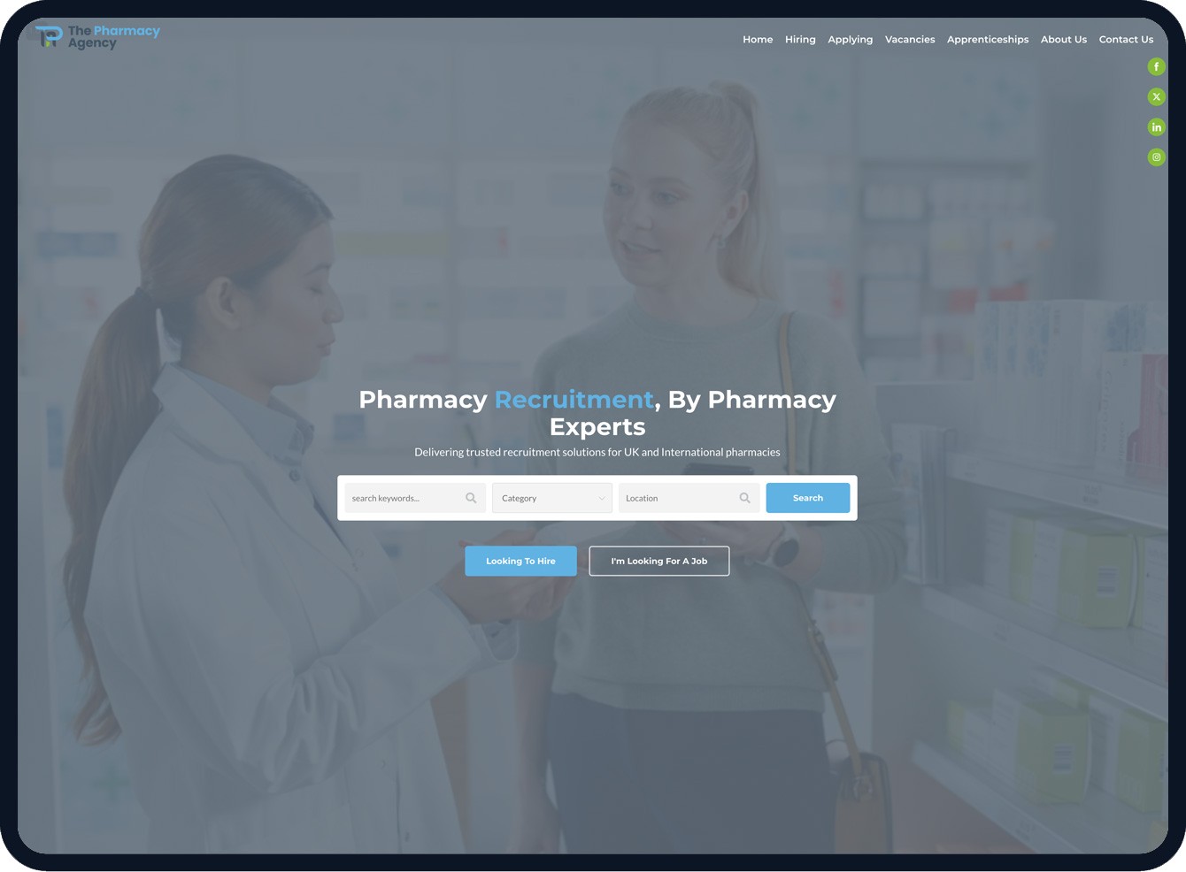 Dove & Hawke website