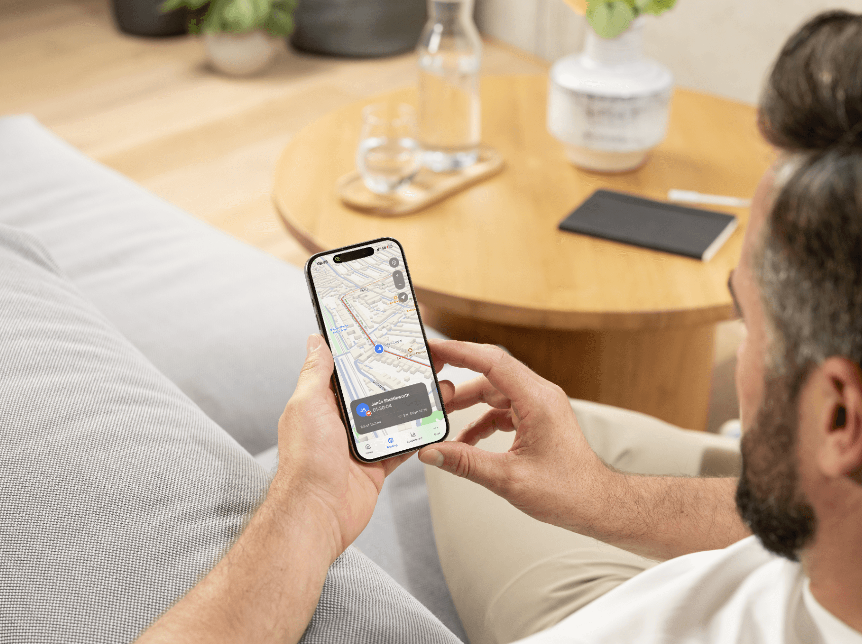 A mockup of Freelio's mobile app