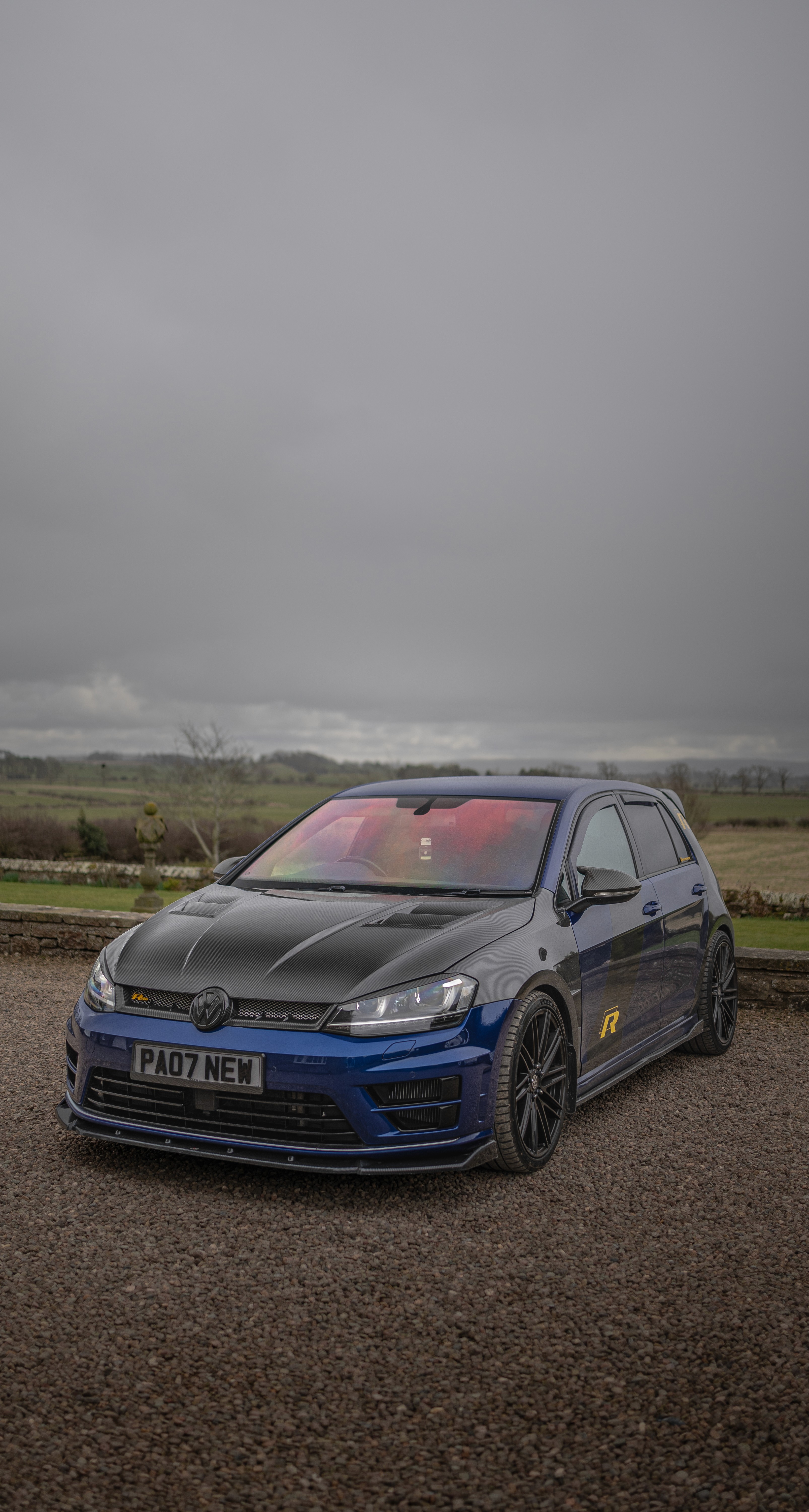 Golf r front three quarter shot in the day