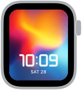 thermal blur Apple Watch face preview 5 featuring abstract, gradient, and modern.