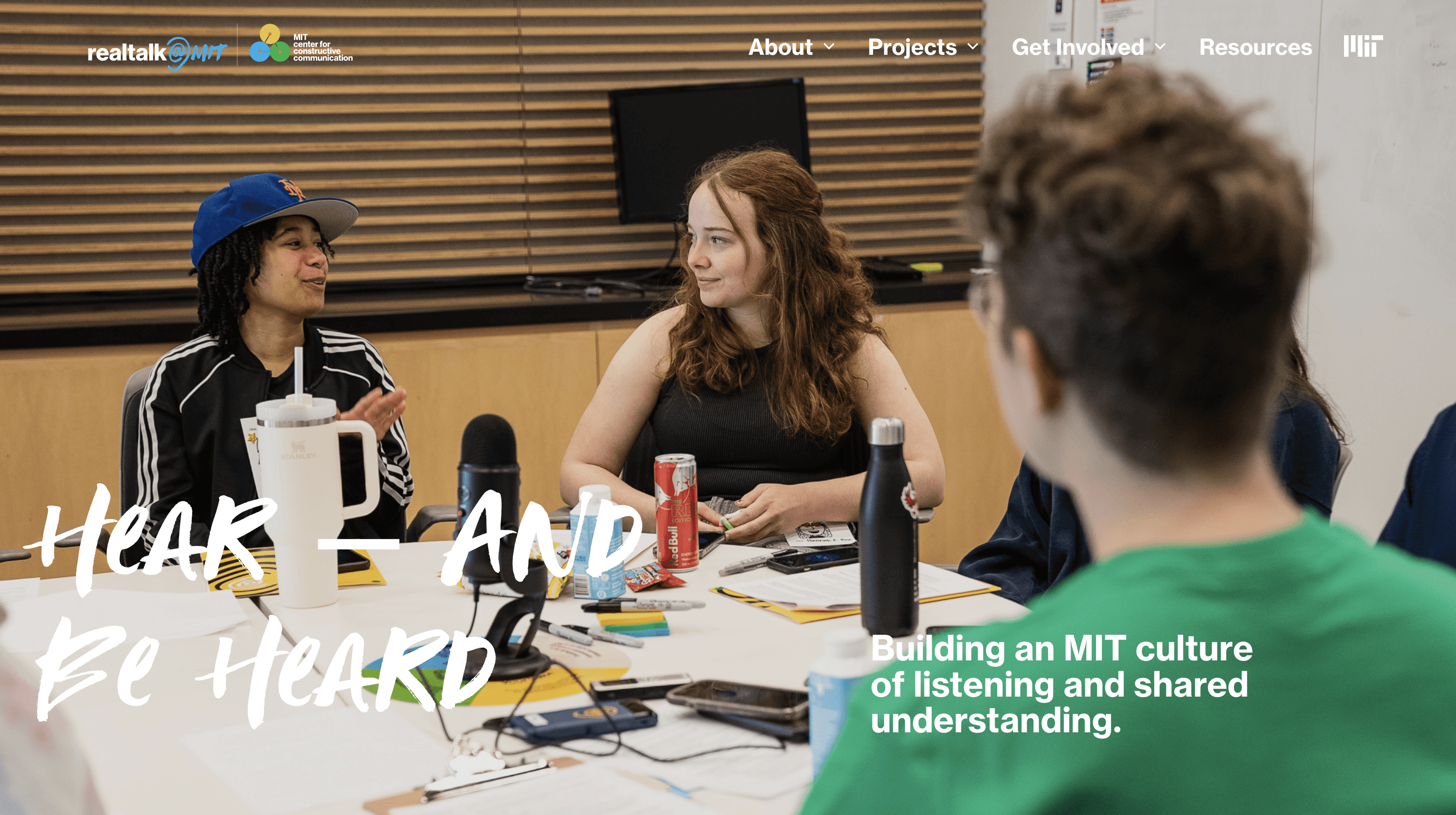 realtalk MIT homepage built with Webflow