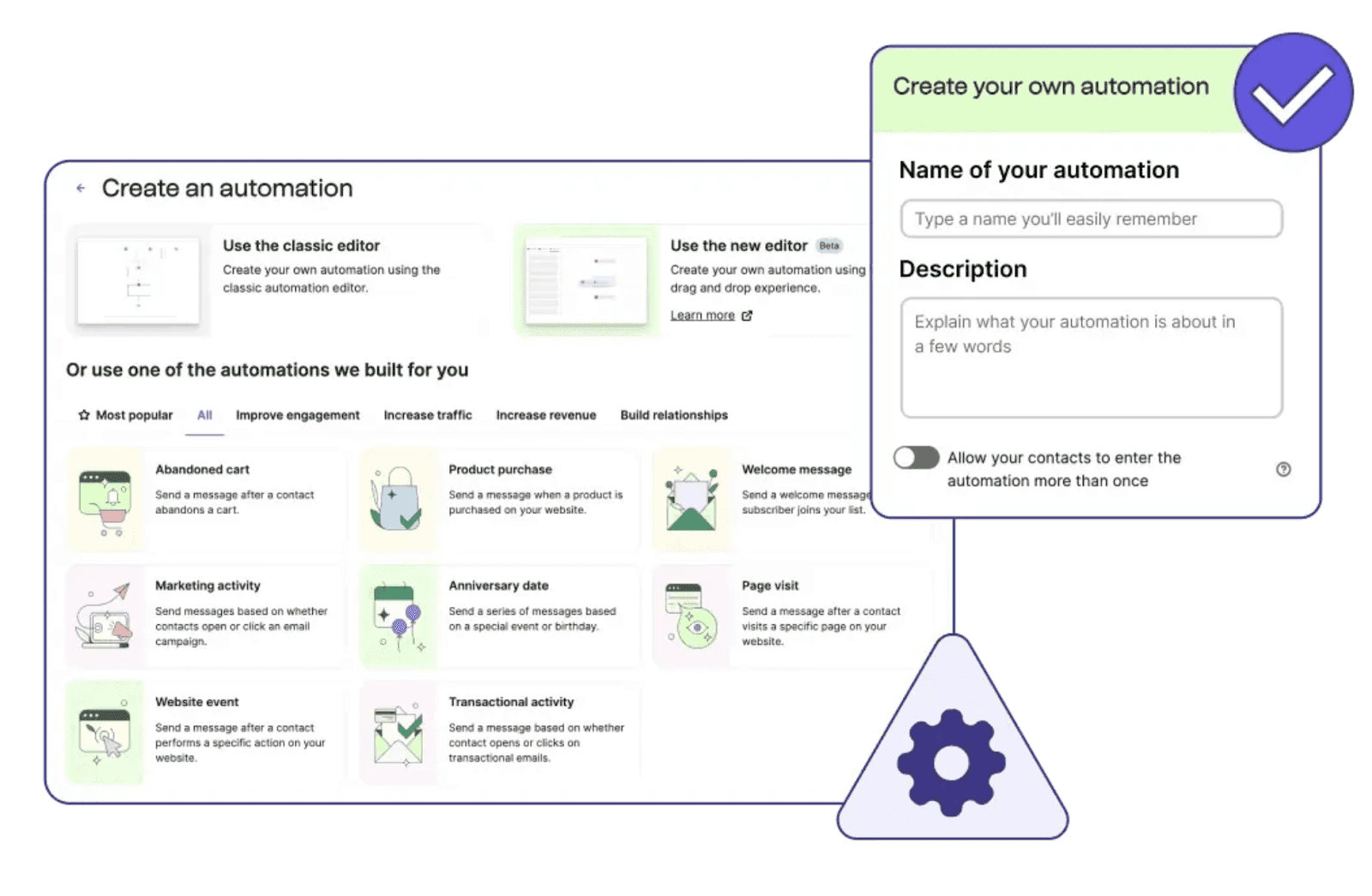 Automated marketing workflow on Brevo