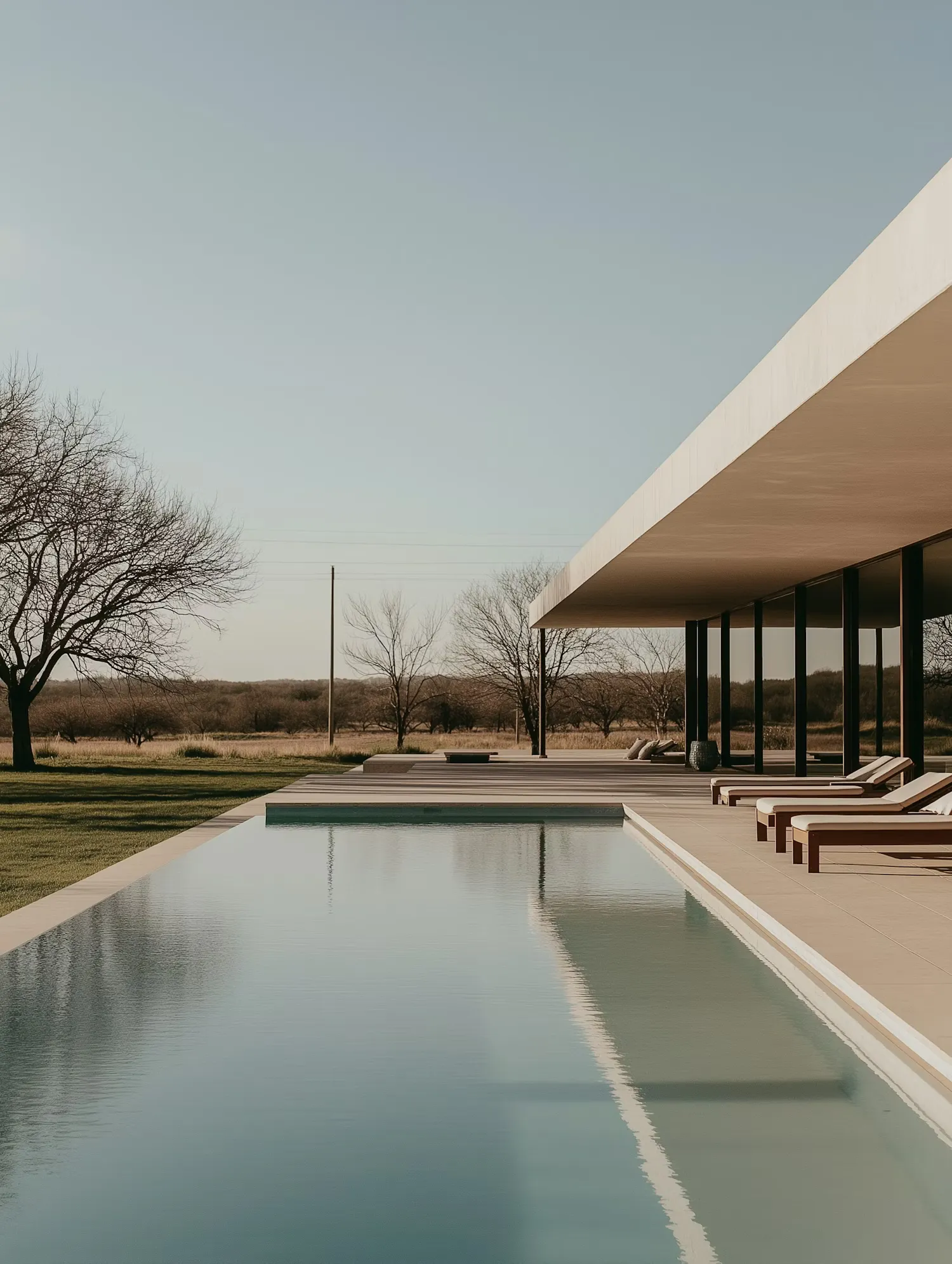 Modern Poolside Serenity